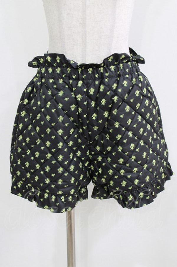 画像1: Candy Stripper / TINY ROSE QUILTING SHORTS 2 ブラック H-26-03-25-024-PU-PA-KB-ZH (1)