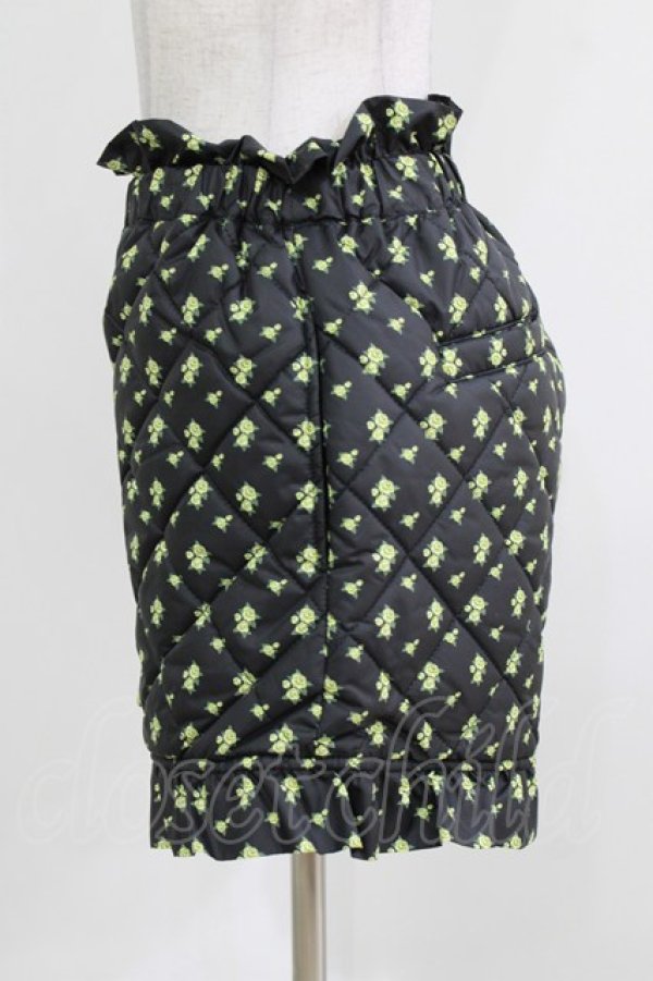 画像2: Candy Stripper / TINY ROSE QUILTING SHORTS 2 ブラック H-26-03-25-024-PU-PA-KB-ZH (2)