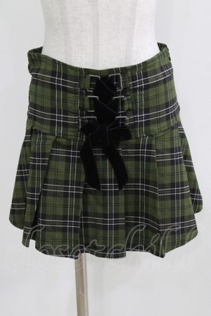 画像: KILL STAR / Dark Canopy Pleated Skirt S グリーン H-26-03-25-025-SL-SK-KB-ZH