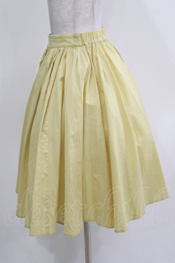 画像2: Jane Marple Dans Le Salon / コットンギャザースカート  イエロー H-26-03-27-023-JM-SK-KB-ZH (2)