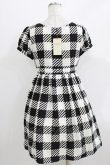 画像3: Emily Temple cute / Emilyギンガムパフスリーブワンピース M ブラック H-26-03-27-025-ET-OP-KB-ZH (3)