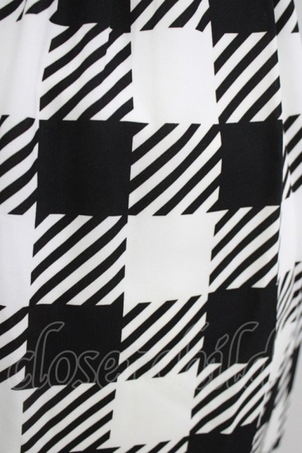 画像4: Emily Temple cute / Emilyギンガムパフスリーブワンピース M ブラック H-26-03-27-025-ET-OP-KB-ZH (4)