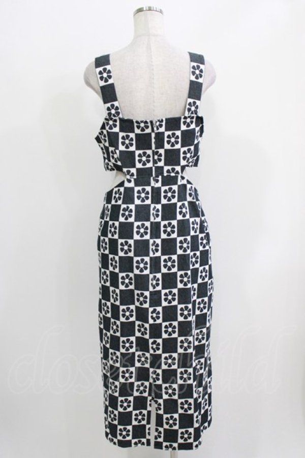 画像3: Candy Stripper / FLOWER CHECKEDワンピース  ブラック H-26-03-27-027-PU-OP-KB-ZH (3)