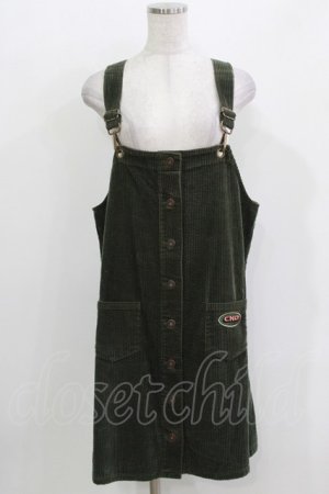 画像: Candy Stripper / CND CORDUROY JUMPER SKIRT 2 カーキ H-26-03-27-028-PU-OP-KB-ZH
