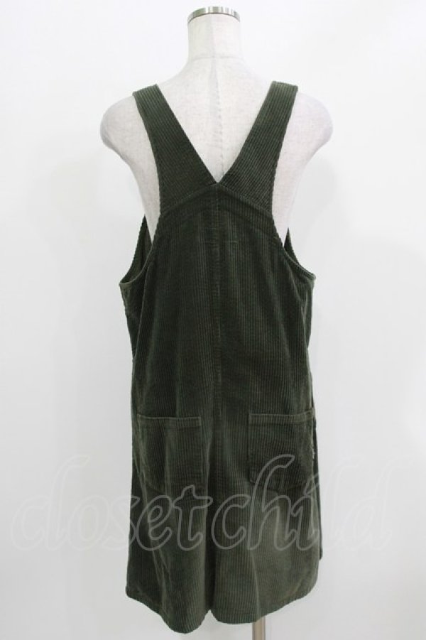 画像3: Candy Stripper / CND CORDUROY JUMPER SKIRT 2 カーキ H-26-03-27-028-PU-OP-KB-ZH (3)