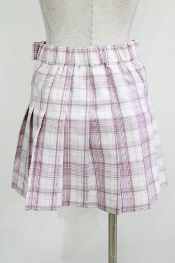 画像3: TRAVAS TOKYO / Check pleated skirt  ラベンダーピンク H-26-03-27-029-PU-SK-KB-ZH (3)