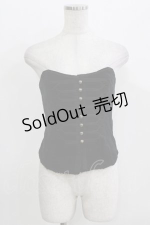 画像: Jane Marple Dans Le Salon / ナポレオンビスチェ  ブラック H-26-03-27-031-JM-TO-KB-ZH