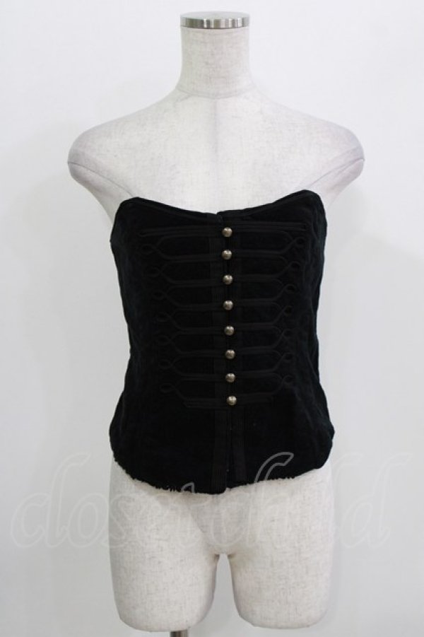 画像1: Jane Marple Dans Le Salon / ナポレオンビスチェ  ブラック H-26-03-27-031-JM-TO-KB-ZH (1)