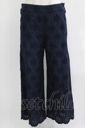 画像: Jane Marple Dans Le Salon / アイレットレースのパンツ  ネイビー H-26-03-27-033-JM-PA-KB-ZH