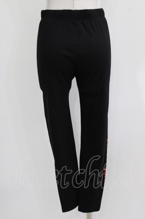 画像3: NieR Clothing / プリントレギンスパンツ  黒 H-26-03-27-041-PU-PA-KB-ZH (3)