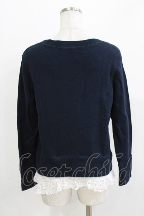 画像3: Jane Marple / Theme EMB sweatshirt  ネイビー H-26-03-27-1002-JM-TO-KB-ZH (3)