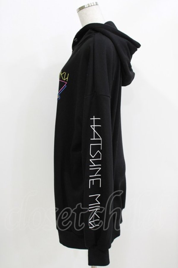 画像2: LISTEN FLAVOR / 初音ミクプルパーカー  ブラック H-26-03-27-054-PU-TO-KB-ZH (2)