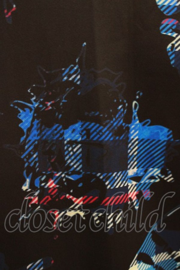 画像4: NieR Clothing / 総柄ZIPパーカー  黒 H-26-03-27-061-PU-TO-KB-ZH (4)