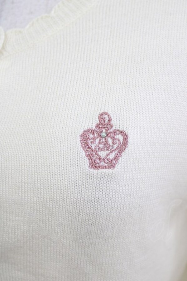 画像4: Emily Temple cute / 香水瓶刺繍カーディガン  オフ H-26-03-27-065-ET-TO-KB-ZH (4)