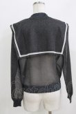画像3: Candy Stripper / SEETHROUGH SAILOR KNIT  ブラック H-26-03-27-066-PU-TO-KB-ZH (3)