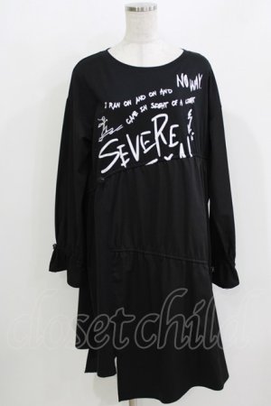 画像: WORLD WIDE LOVE！(Rydia) / ギャザー切替ワンピース  ブラック H-26-03-27-069-PU-OP-KB-ZH