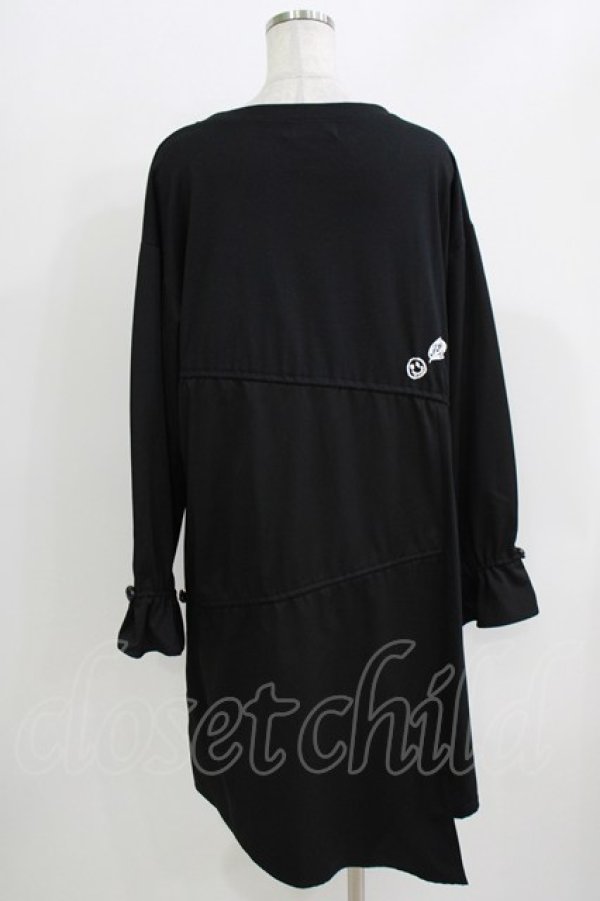 画像3: WORLD WIDE LOVE！(Rydia) / ギャザー切替ワンピース  ブラック H-26-03-27-069-PU-OP-KB-ZH (3)