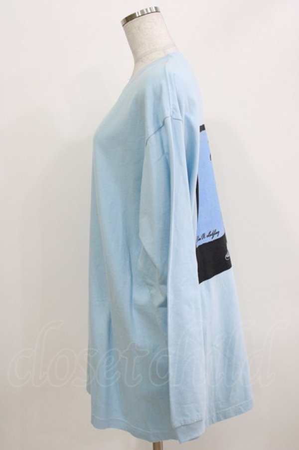 画像2: NieR Clothing / BACK PRINT CUTSEW  ブルー H-26-03-27-071-PU-TO-KB-ZH (2)