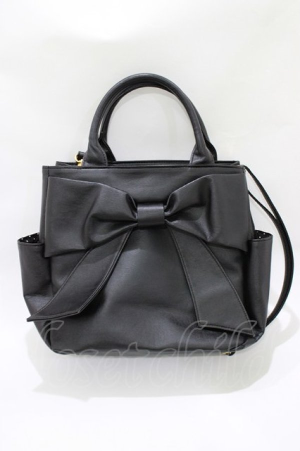 画像2: MILK / MILK ribbonバッグ  ブラック H-26-03-27-072-ML-BG-KB-ZH (2)