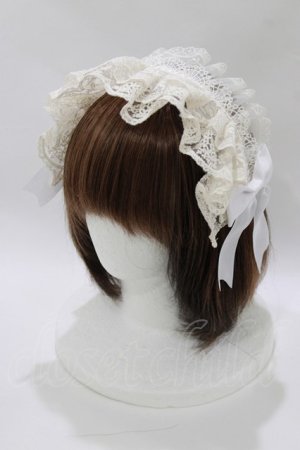 画像: MorunxMuunaStoik / ヘッドドレスクリップ  ホワイト×アイボリー H-26-03-27-076-EL-AC-KB-ZH