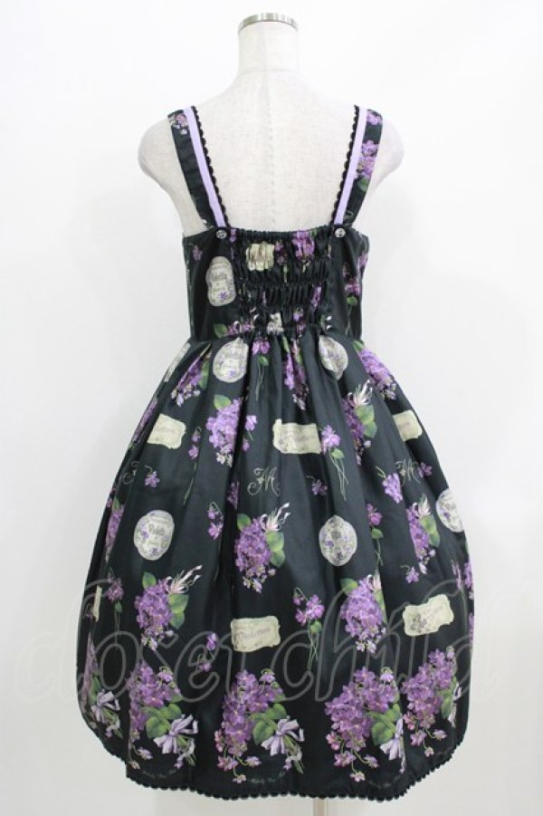 画像3: Melody BasKet / 菫の花束ジャンパースカート M ブラック H-26-03-27-001-LO-OP-KB-ZH (3)