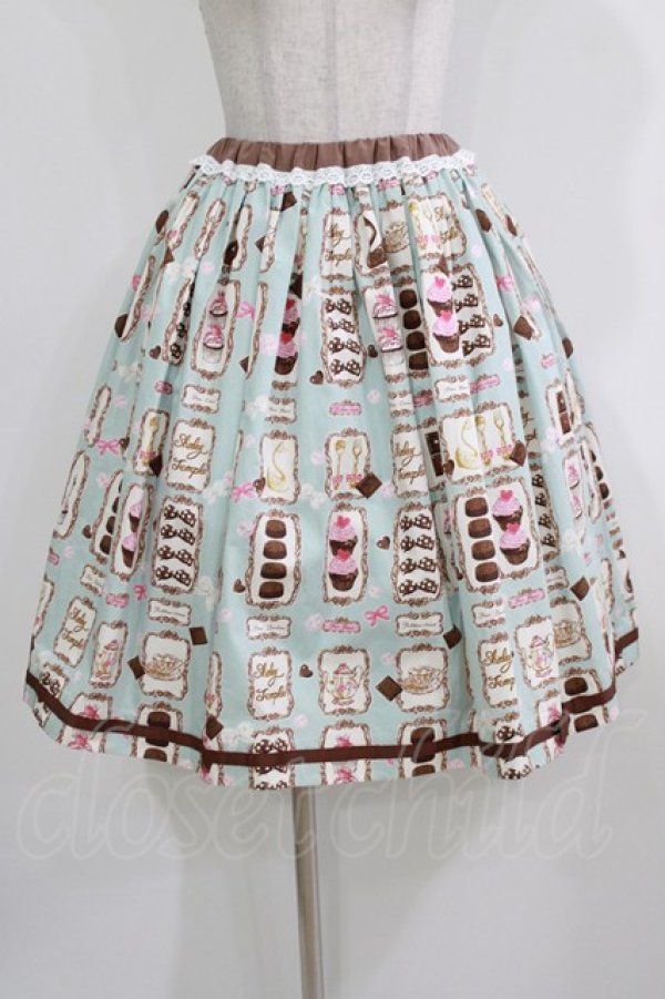 画像1: Shirley Temple / プチショコラトリースカート  ミント H-26-03-27-007-ET-SK-KB-ZH (1)