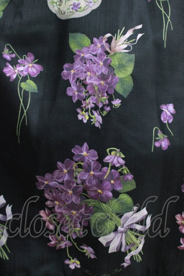 画像4: Melody BasKet / 菫の花束ジャンパースカート M ブラック H-26-03-27-001-LO-OP-KB-ZH (4)