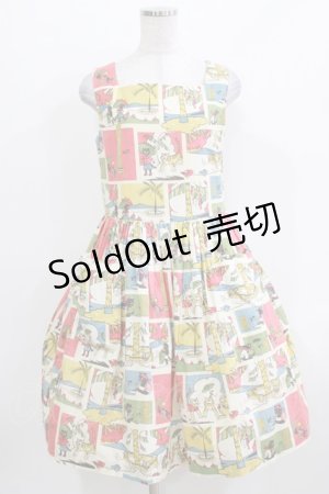 画像: Jane Marple / Little Cat Samboスクエアドレス  アイボリー H-26-03-27-002-JM-OP-KB-ZH