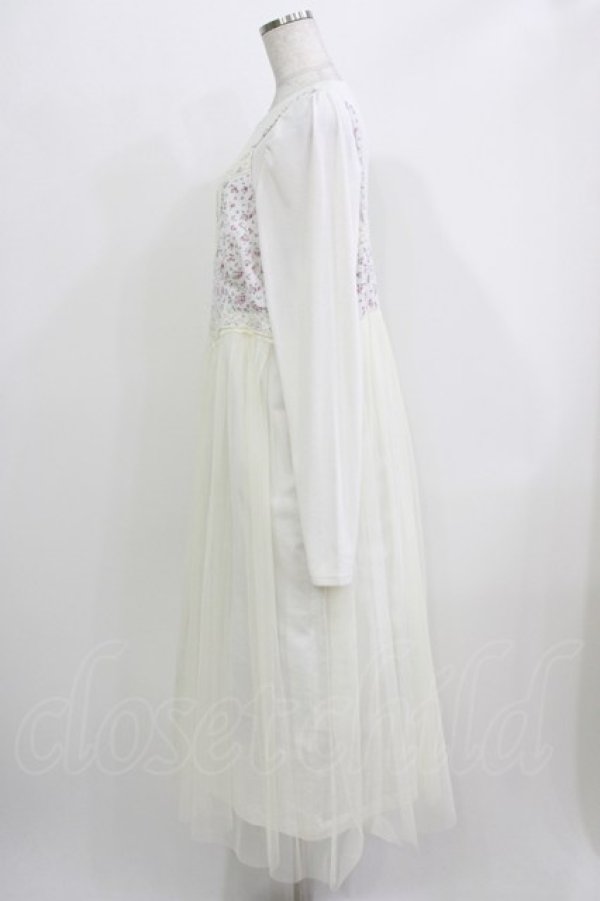 画像2: Candy Stripper / LINGERIE LAYERED DRESS 2 オフ H-26-03-27-012-PU-OP-KB-ZH (2)