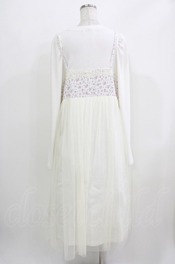 画像3: Candy Stripper / LINGERIE LAYERED DRESS 2 オフ H-26-03-27-012-PU-OP-KB-ZH (3)