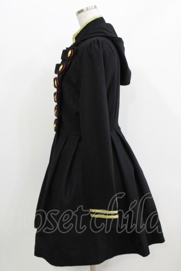 画像2: HELL CAT PUNKS / ナポレオンコート M ブラック H-26-03-27-013-PU-CO-KB-ZH (2)