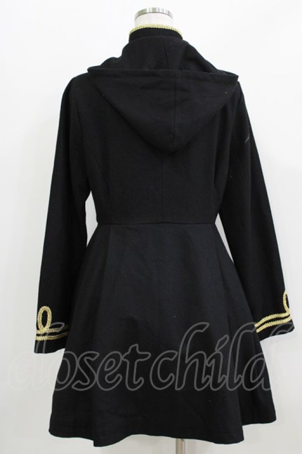 画像3: HELL CAT PUNKS / ナポレオンコート M ブラック H-26-03-27-013-PU-CO-KB-ZH (3)