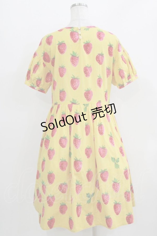 画像3: Jane Marple / Strawberry field sheer dress  マスタード H-26-03-27-015-JM-OP-KB-ZH (3)