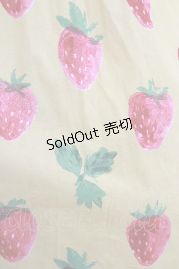 画像4: Jane Marple / Strawberry field sheer dress  マスタード H-26-03-27-015-JM-OP-KB-ZH (4)