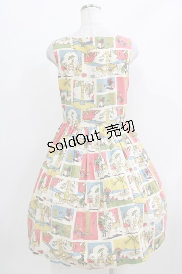 画像3: Jane Marple / Little Cat Samboスクエアドレス  アイボリー H-26-03-27-002-JM-OP-KB-ZH (3)