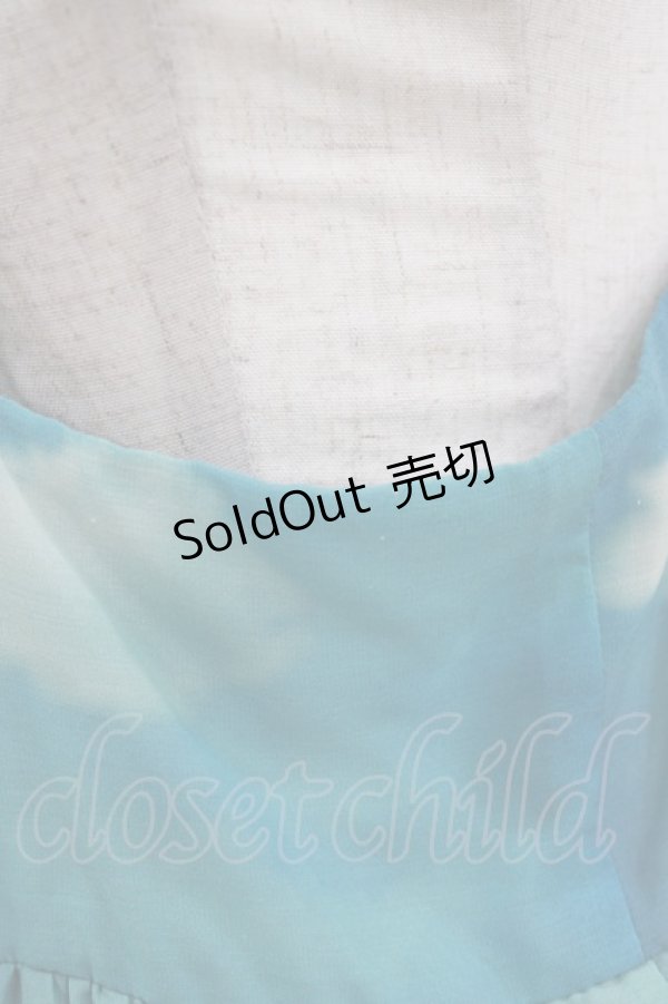 画像4: Jane Marple / ハイランドスカイキャミワンピース  ブルー H-26-03-27-016-JM-OP-KB-ZH (4)