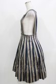 画像2: Jane Marple / Regimental stripeのジャンパースカート  グレー×ネイビー H-26-03-27-017-JM-OP-KB-ZH (2)