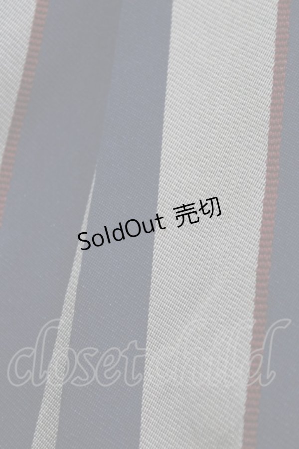 画像4: Jane Marple / Regimental stripeのジャンパースカート  グレー×ネイビー H-26-03-27-017-JM-OP-KB-ZH (4)