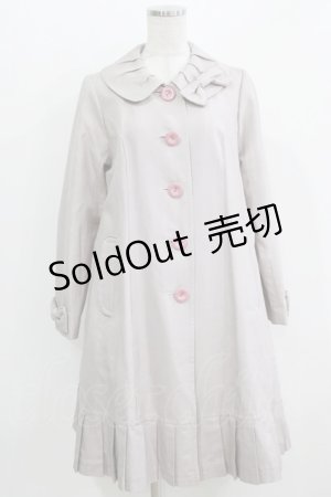 画像: Leur Getter / パイピングリボンコート  パープルグレー H-26-03-27-020-LU-CO-KB-ZH