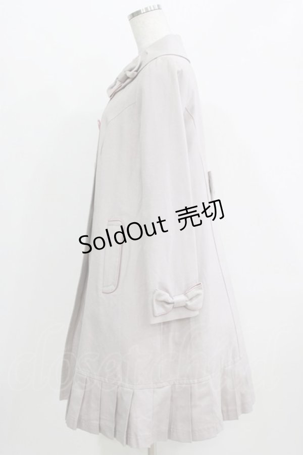 画像2: Leur Getter / パイピングリボンコート  パープルグレー H-26-03-27-020-LU-CO-KB-ZH (2)