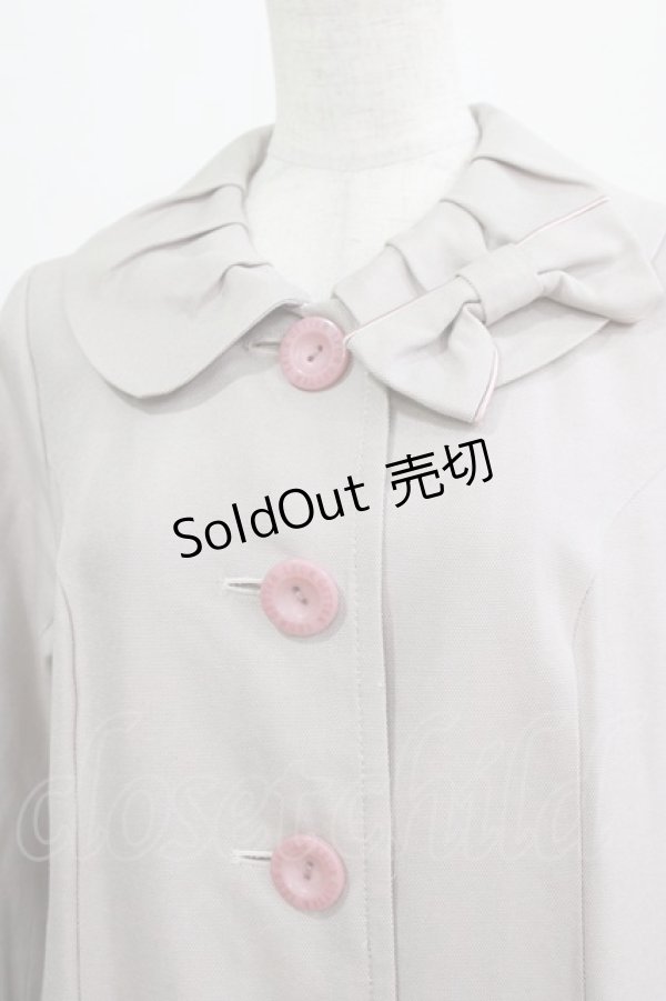 画像4: Leur Getter / パイピングリボンコート  パープルグレー H-26-03-27-020-LU-CO-KB-ZH (4)