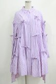 画像1: Candy Stripper / WITH RIBBON SHIRTワンピース 2 ラベンダー H-26-03-27-021-PU-OP-KB-ZH (1)