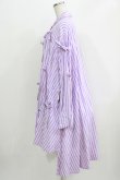 画像2: Candy Stripper / WITH RIBBON SHIRTワンピース 2 ラベンダー H-26-03-27-021-PU-OP-KB-ZH (2)
