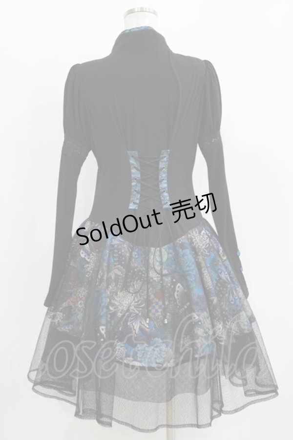 画像3: Qutie Frash / チャイナワンピース  ブラック H-26-03-27-022-QU-OP-KB-ZH (3)