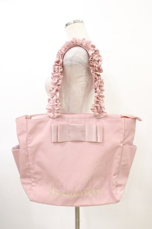 画像: Maison de FLEUR / 撥水加工サイドポケットフリルトートバッグ  ピンク H-26-03-28-039-LO-BG-NS-ZH