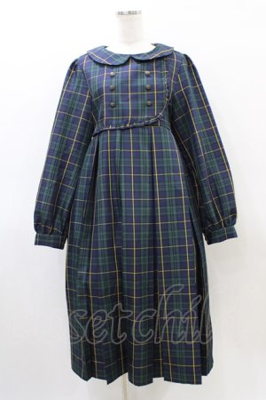 画像: FLC / MINA*タータンチェックワンピース M グリーン H-26-03-28-041-LO-OP-NS-ZH