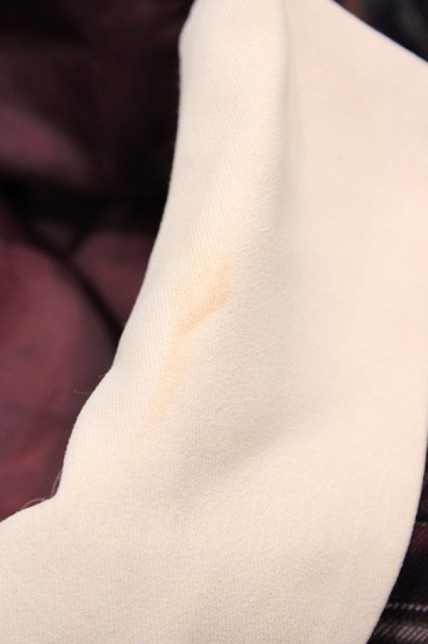 画像4: axes femme / チェック柄サックワンピース M ワイン H-26-03-28-042-AX-OP-NS-ZH (4)