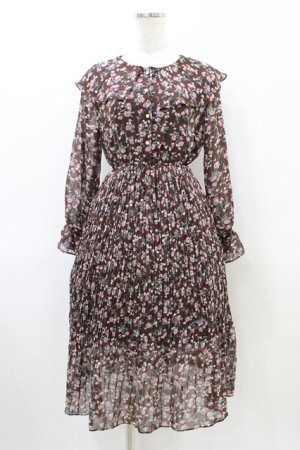 画像: LODISPOTTO / 花柄ワンピース M ブラウン H-26-03-28-043-LO-OP-NS-ZH