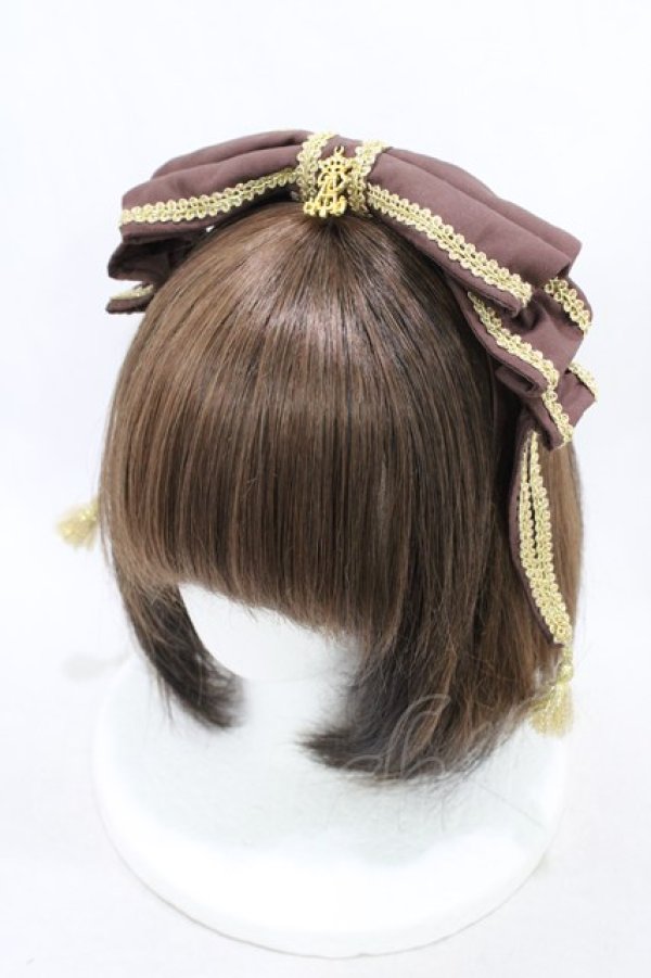 画像1: ALICE and the PIRATES / クラウンタッセルカチューシャ  ブラウン H-26-03-28-004-PA-AC-NS-ZH (1)