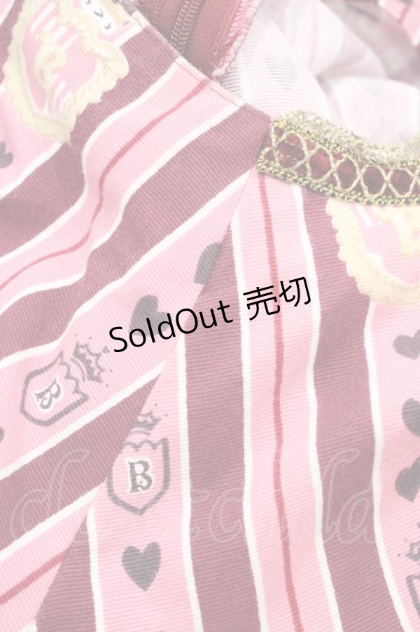 画像4: BABY,THE STARS SHINE BRIGHT / くまくみゃのRoyal Kingdom柄ジャンパースカートI Free ピンク H-26-03-28-045-BA-OP-NS-ZH (4)